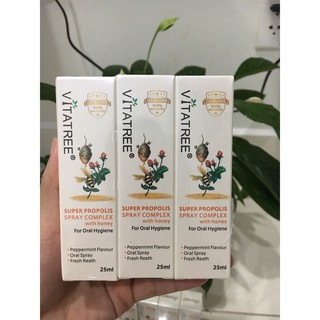 Xịt Keo Ong Vitatree Super Propolis Spray Manuka Honey Úc