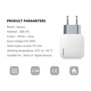 Combo Cáp sạc Củ sạc Baseus đa năng 3 in 1 Micro Lightning Type C