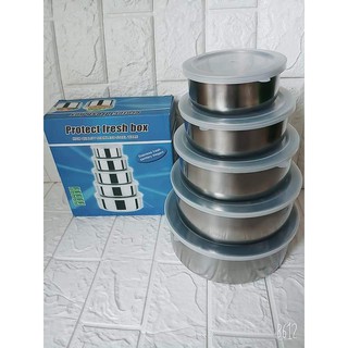 Bộ Thố Inox 5 Cái
