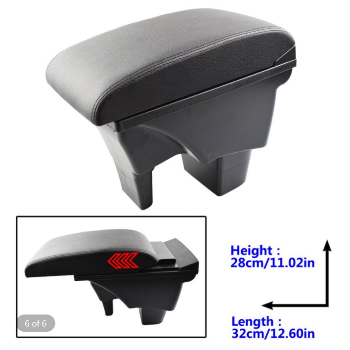 Hộp tỳ tay, đệm tỳ tay lắp cho xe Suzuki Vitara dạng khối tích hợp 3 cổng USB, Armrest box for Suzuki Vitara