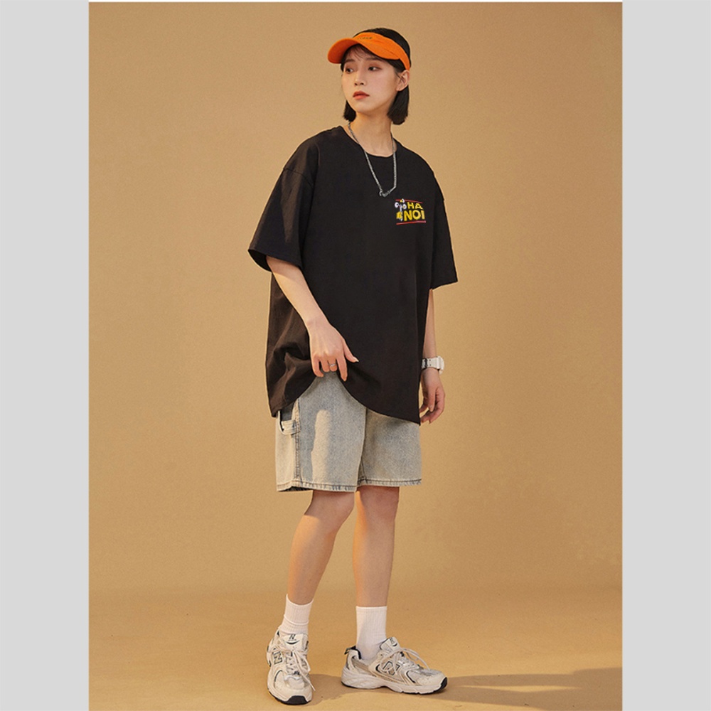 Áo Thun Nam Nữ Tay Lỡ Hà Nội Unisex Form Rộng , Áo Phông Tay Lỡ Hà Nội Phông Rộng Cotton Chuẩn Form Hàn Quốc | BigBuy360 - bigbuy360.vn