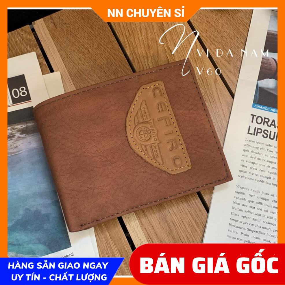 VÍ DA NAM SIÊU SANG V60 ⚡100% ẢNH THẬT⚡VÍ NAM DÁNG NGẮN - VÍ NAM GIÁ RẺ