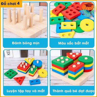 Sét 4 Đồ Chơi Phát Triển Trí Tuệ Cho Bé