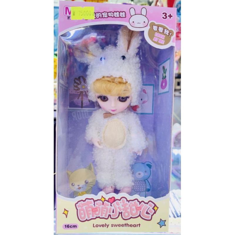 Búp bê chibi thỏ 16cm đáng yêu