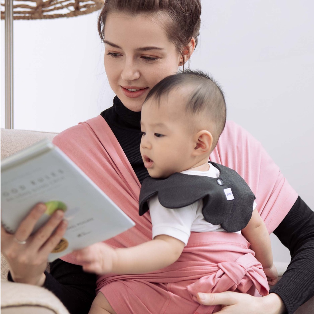 Địu vải Jumy's size to cho ba mẹ trên 70 ký, chất vải mát, co giãn thoải mái - Màu Hồng