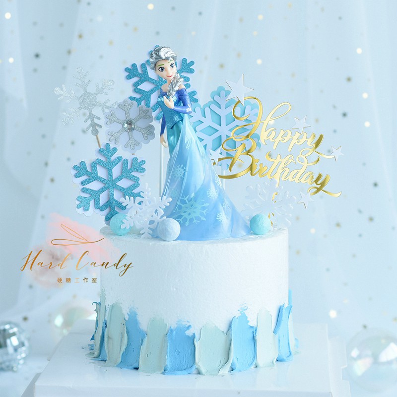 Phụ kiện trang trí bánh kem Elsa cao (ko kèm phụ kiện)