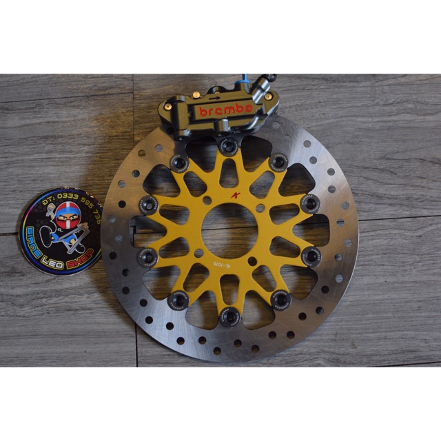 combo heo brembo 4 pit luôn dĩa over size 267mm gắn mọi dòng xe