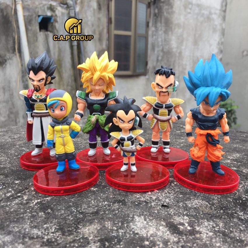 Mô hình Dragon Ball chibi nhân vật 7 Viên Ngọc Rồng Songoku - Bộ Cao 9 cm