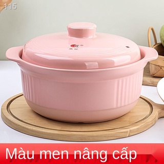 Nồi hầm nhiệt độ cao, nấu canh gia dụng, sứ chịu lửa ngọn trực tiếp