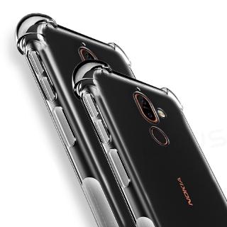 Ốp Điện Thoại Dẻo Trong Suốt Chống Sốc Cho Nokia 2 3 5 6 7 8 9 X5 X6 X7 2018 2.1 3.1 5.1 6.1 7.1 8.1 Plus