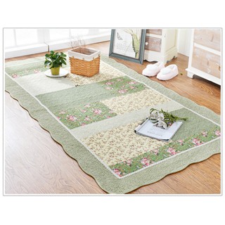 Thảm trải sofa 100% cotton có thể giặt tay hay giặt máy mặt dưới có hạt chống trượt