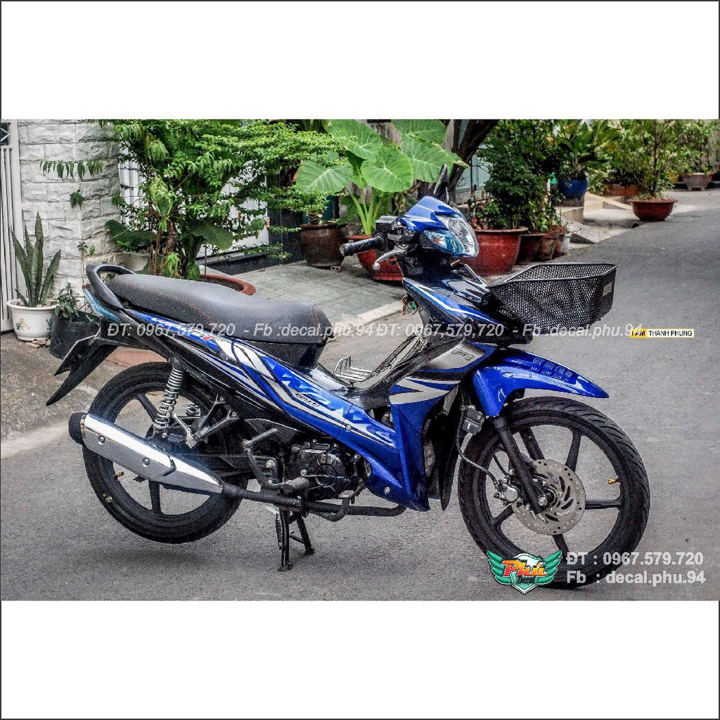 Tem Rời Wawe 110 Xanh đen (J)
