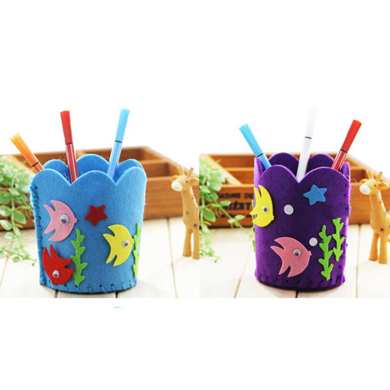 Giá Đỡ Bút Bằng Vải Nỉ Không Dệt Làm Thủ Công Diy