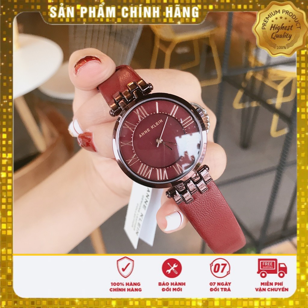 [ Chính Hãng ] Mẫu Đồng Hồ Nữ Anne Klein Đỏ Mận Cực Sang Trọng Hàng Nhập Mỹ Có Bảo Hành 1 Năm