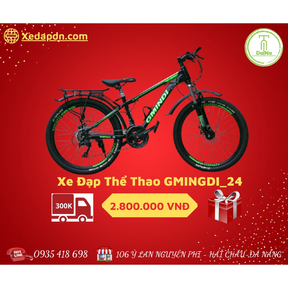 XE ĐẠP THỂ THAO GMINDI BÁNH 24INCH