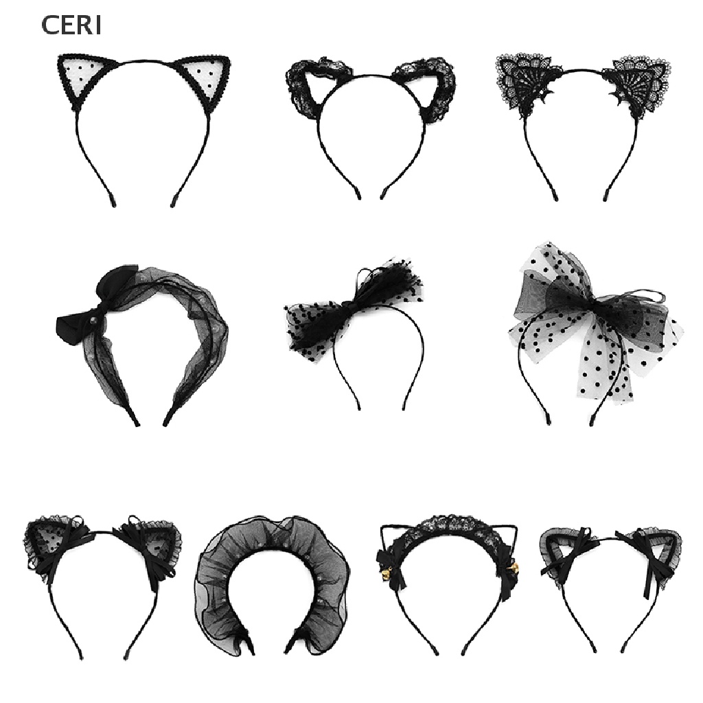 Băng Đô Tai Mèo Phối Ren Gợi Cảm