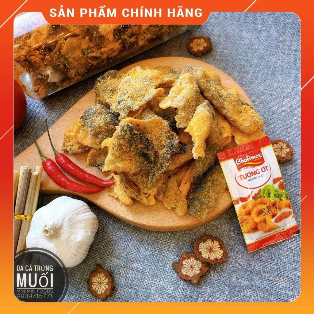 da cá trứng muối, hũ 250g - Giao Hàng Siêu Tốc, thơm ngon đậm vị đồ ăn vặt Min Min Foods - Ăn vặt thả ga | BigBuy360 - bigbuy360.vn