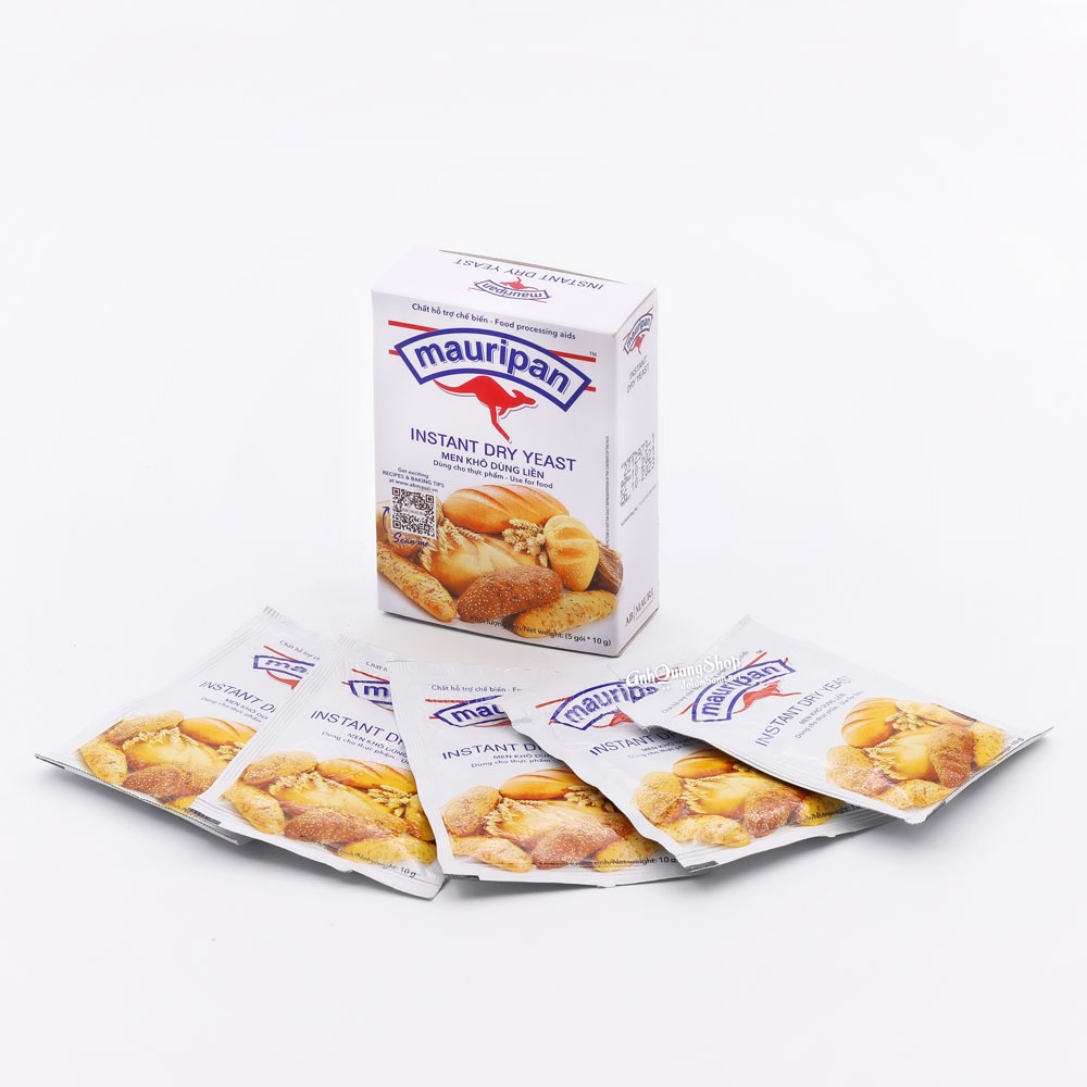 Men khô làm bánh mì, men nở làm bánh gói nhỏ 10g tiện dụng