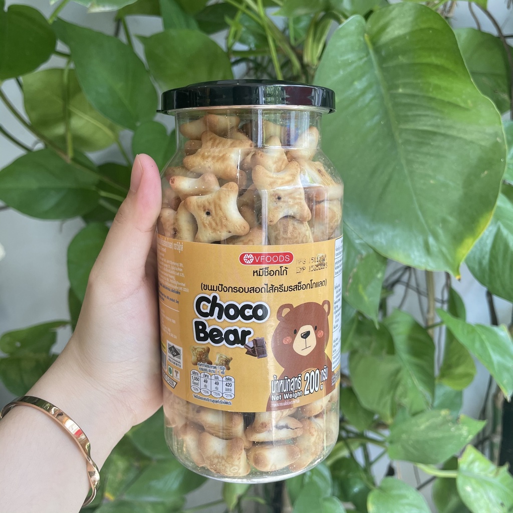 Bánh Gấu VFoods Nhân Kem Sôcôla Choco Bear (Hộp 200g)