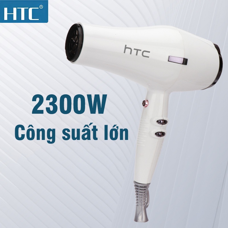 Máy sấy tóc tạo kiểu HTC, Có 2 chiều nóng lạnh - Công Suất Lớn 2300W