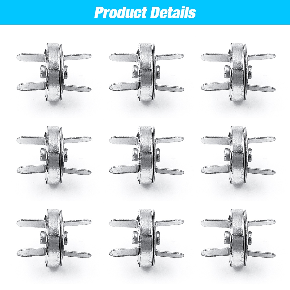 Khóa Cài Nam Châm 14mm / 18mm Chuyên Dụng Cho Túi Xách / Ví DIY