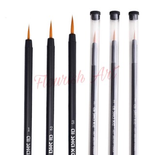 Cọ Tỉa Lông Sói ISHAK Vàng - Size 1/2/3