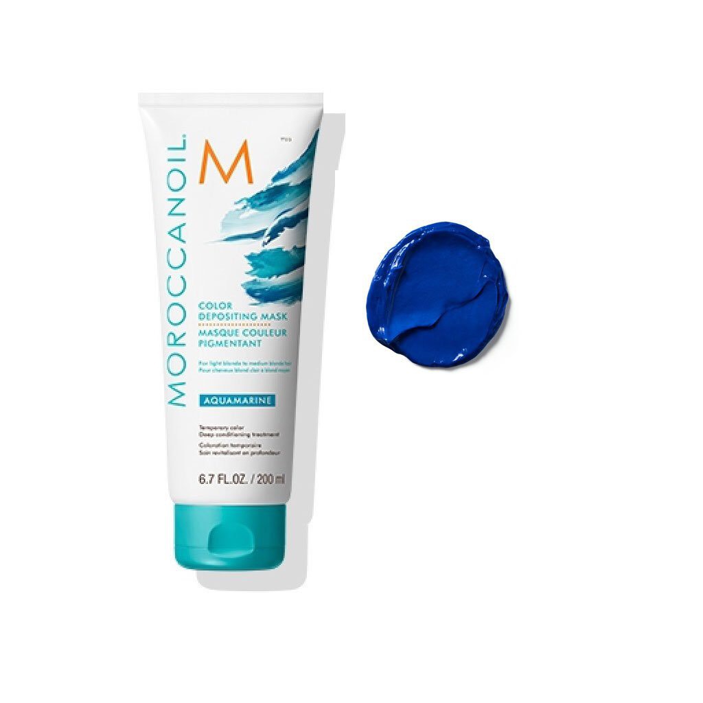 *NEW 2020* MẶT NẠ BỔ SUNG SẮC TỐ MÀU XANH LAM VÀ NHUỘM MÀU BÁN VĨNH CỮU CHO TÓC MOROCCCANOIL COLOR DEPOSITING MASK 200ML