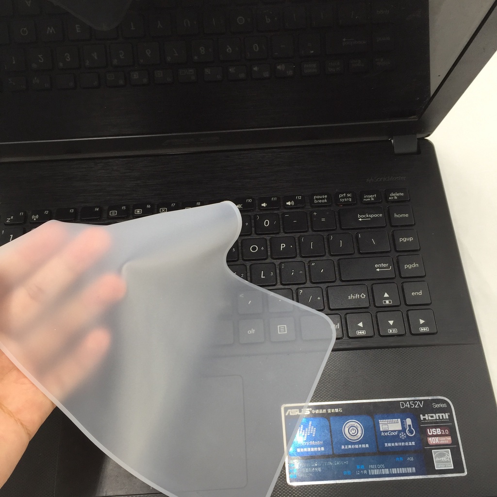 Miếng dán silicon mềm siêu mỏng bảo vệ bàn phím laptop 13-14 / 15-17 Inch mới