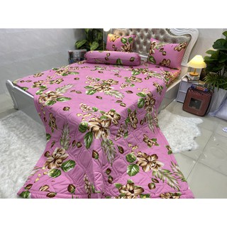 BỘ DRAP THUN HÀN QUỐC CAO CẤP 5 món ( 1 ga + 2 nằm + 1 ôm + 1 mền trần bông)