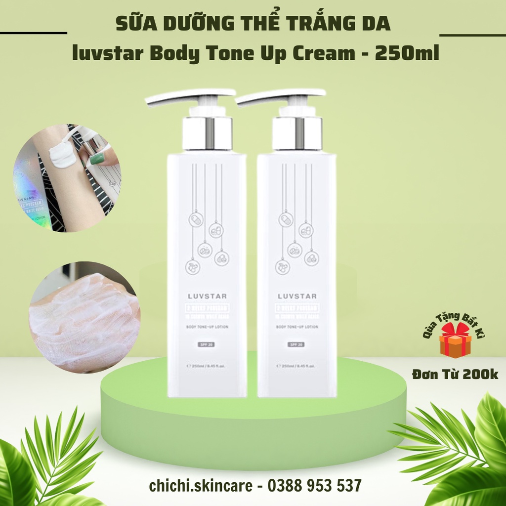 Sữa Dưỡng Thể Luvstar Body Tone Up Lotion 250ml Dưỡng Trắng