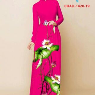Áo dài hoa sen