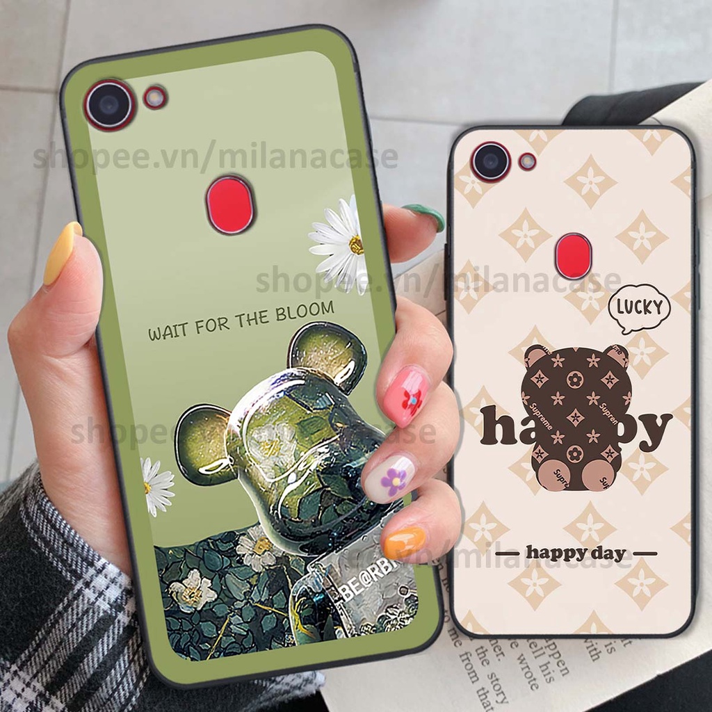 Ốp Oppo F5 / F5 Youth / F7 gấu be@rBrick gấu Teddy Kaws siêu đẹp, phong cách, cá tính