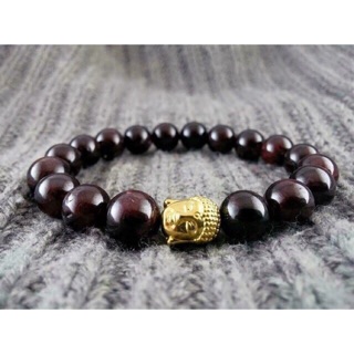 Vòng tay phong thuỷ đá Garnet 10 ly