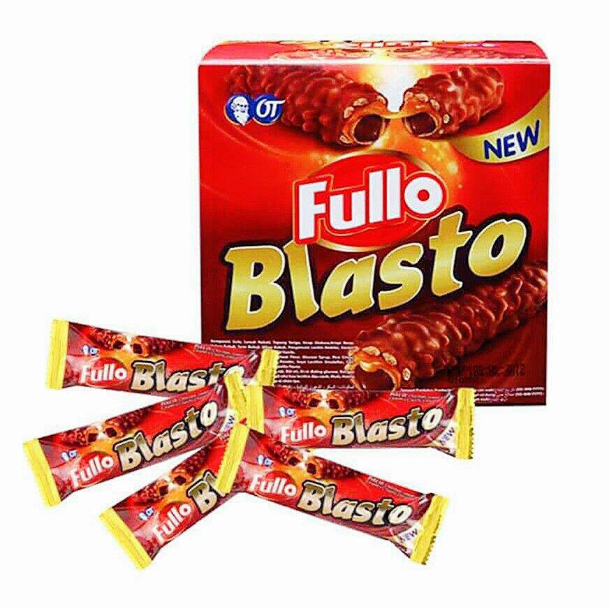 [1 HỘP] Bánh Fullo Blasto Nhân Kem Socola Với Lớp Vỏ Phủ Caramel Và Chocolate - Indonesia