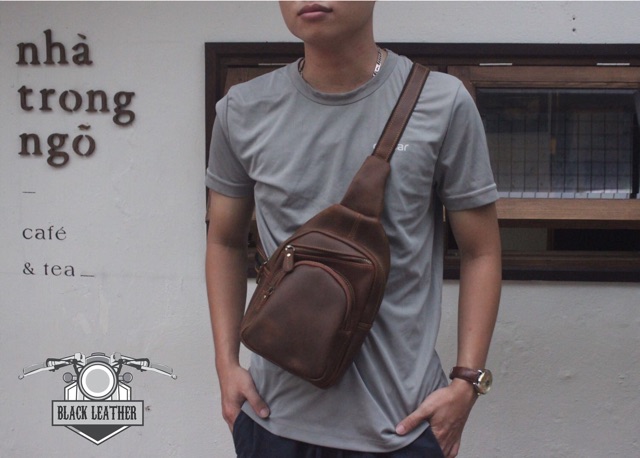 Túi đeo chéo Da Bò Thật 100%