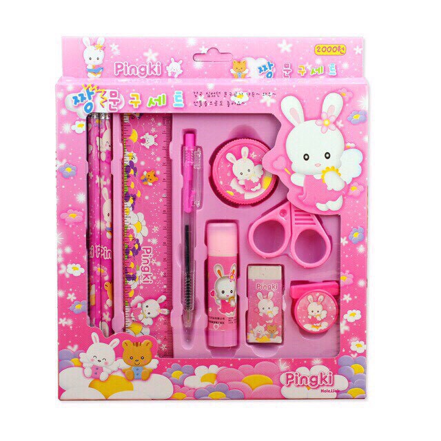 Túi balo 3D công chúa 88021 tặng bộ 9 món chi tiết học sinh SHOP TIỆN ÍCH 777