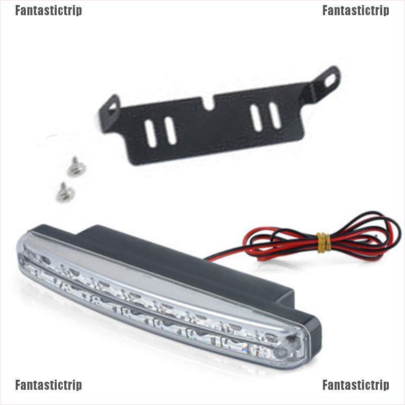 Fantastictrip Car Light 8 LED DRL Fog Driving Daylight Daytime Running White Lamp