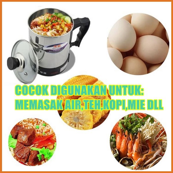 Ấm Đun Nước Bằng Điện 11cm / Nồi Thủy Tinh Tiện Dụng