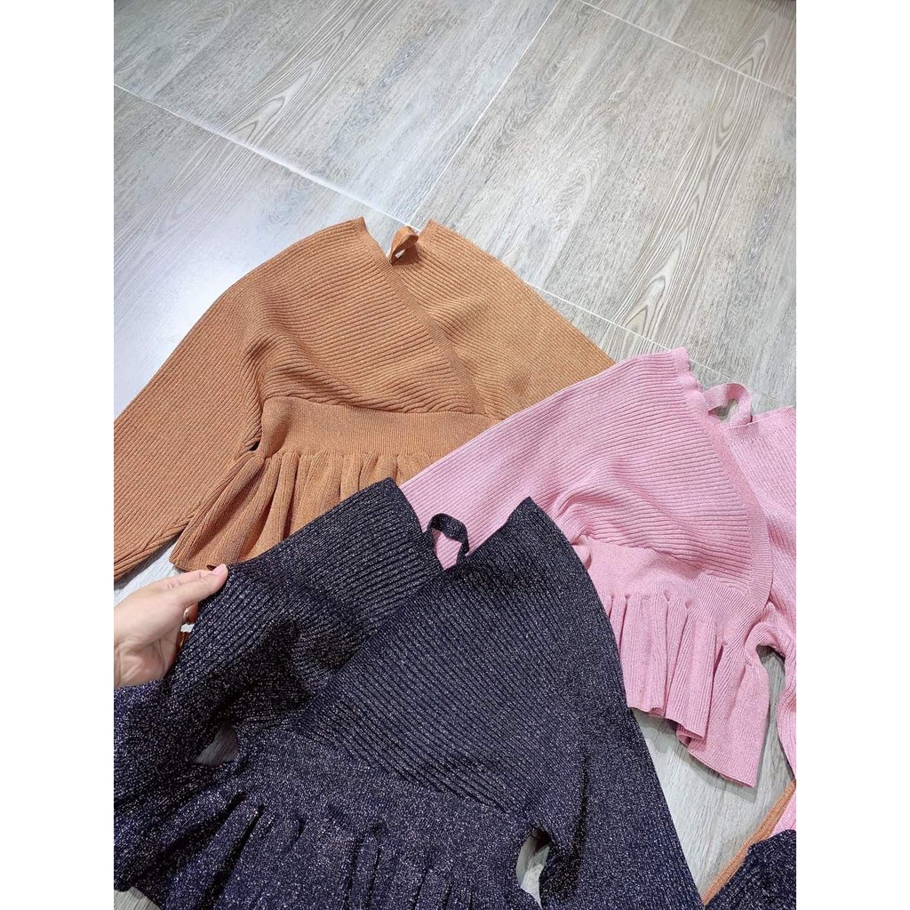 Set len ánh nhũ cổ V