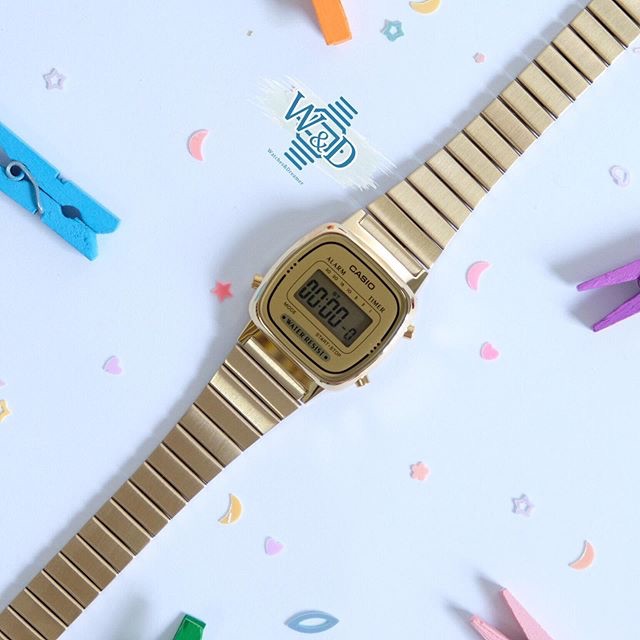 Đồng hồ nữ Casio LA670 Gold