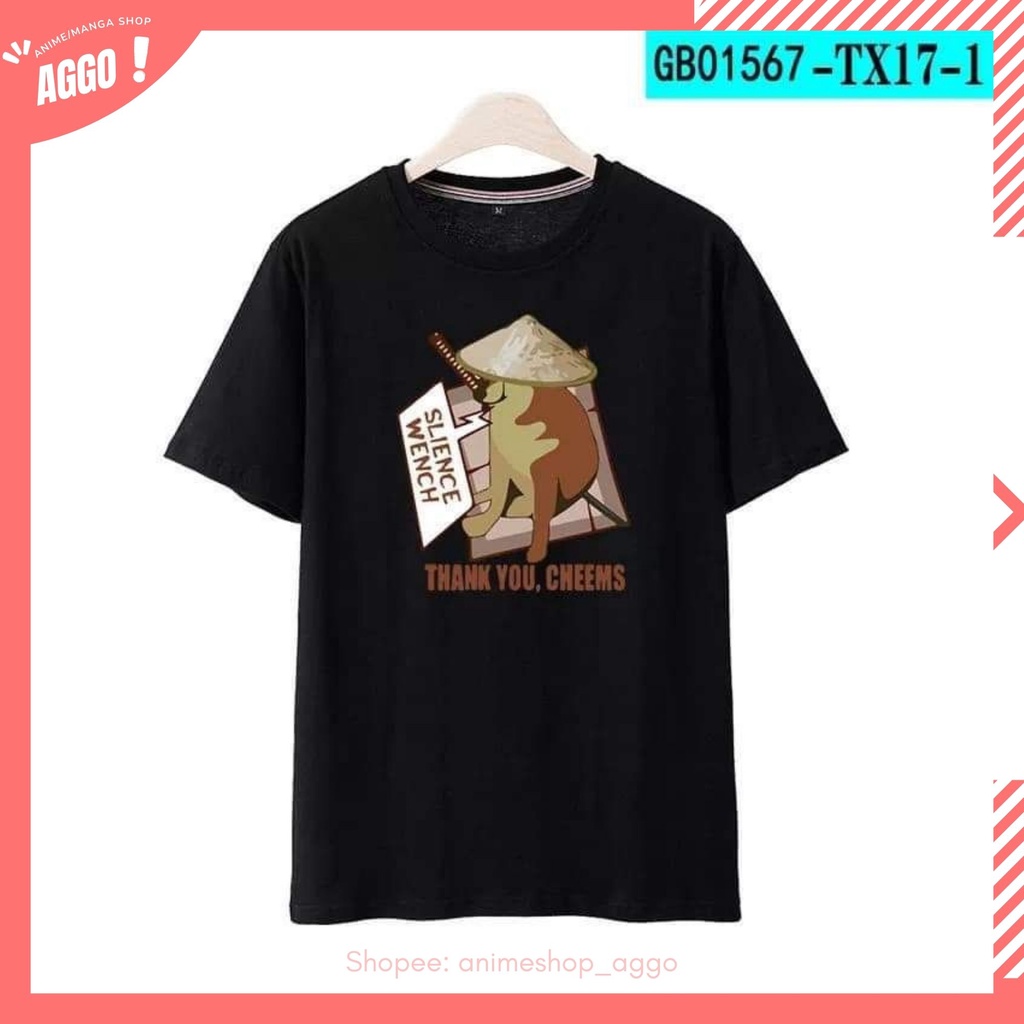 Áo Phông Tay Lửng Cheems Trắng Đen Đủ Size, Áo Meme Đẹp