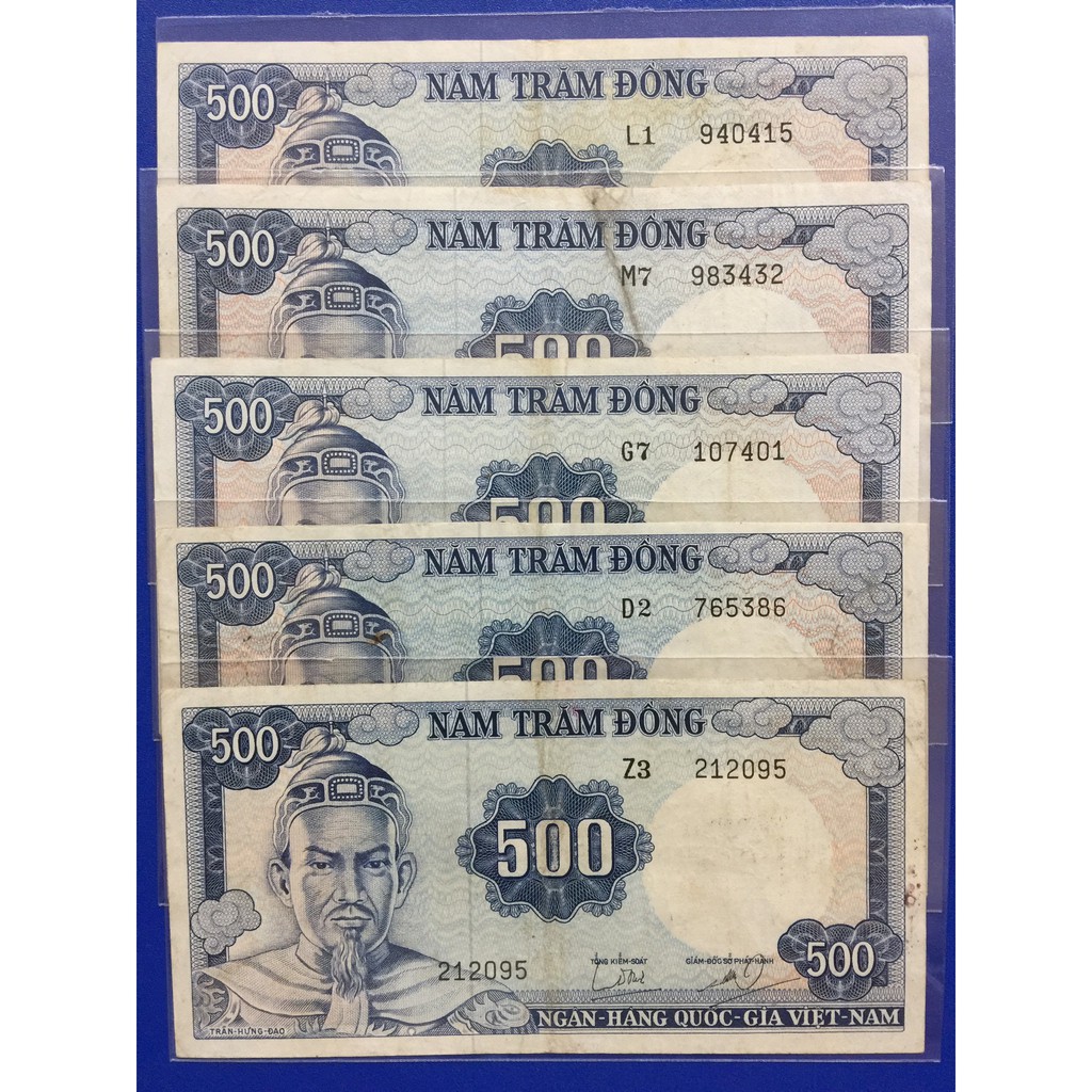 Tờ 500 đồng tướng Trần Hưng Đạo