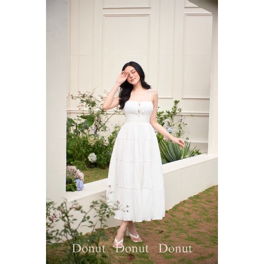 Váy 2 dây xốp tiểu thư