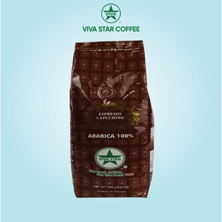 Cà phê Espresso Hạt/Bột 100% Arabica Viva Star Coffee - Gói 500gr, 1000gr