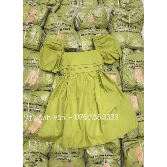 váy babydoll tay phồng,váy babydoll dài