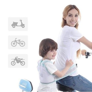 Đai xe máy DẠNG LƯỚI có phản quang an toàn cho mẹ và bé