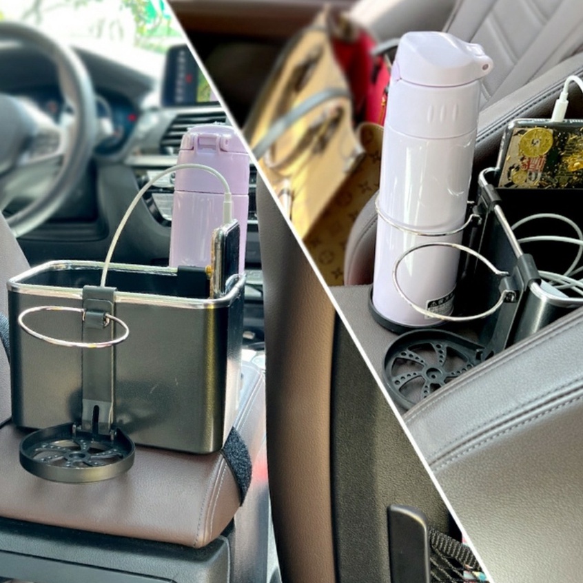 Khay Để Đồ Đặt Bệ Tỳ Tay Trên Ô Tô Xe Hơi Đa Năng Tiện Dụng