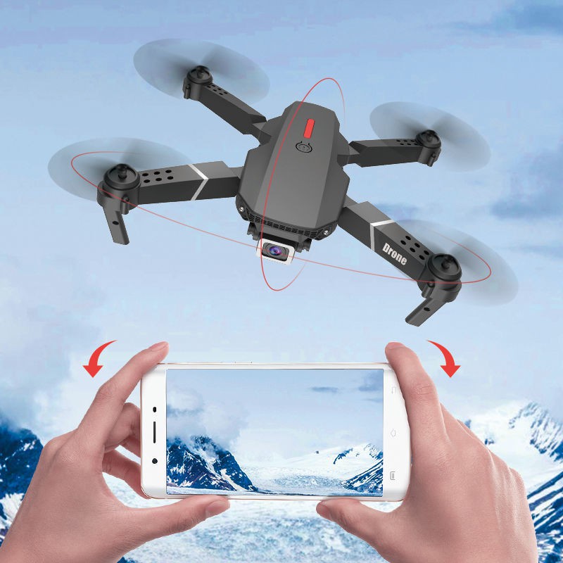 UAV chụp ảnh trên không Máy bay điều khiển từ xa chuyên nghiệp độ nét cao 4k có khả năng chống rơi cho trẻ em học