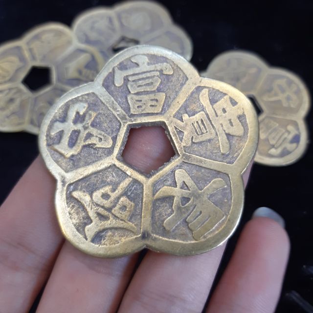 Tiền hoa mai đồng vàng xịn | BigBuy360 - bigbuy360.vn