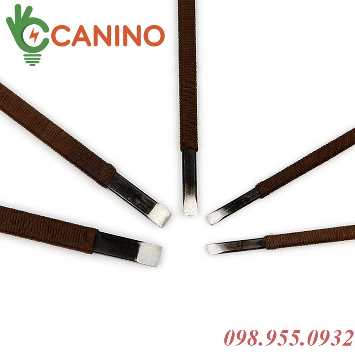 Bộ dụng cụ 5 cây tiện, đục điêu khắc thép  cacbon HRC70 dây quấn cao cấp [ SIÊU HOT 10 ĐẦU ]